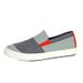 Men's Color‑Block Canvas Shoes, Lightweight Wear‑Resistant Trendy Versatile Casual Walking Sneakers For Daily Wear_vogvips.com