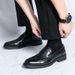 TerraStride Men's Business Casual Large Size Brogue Loafers Slip-On Lazy Leather Shoes For Men_vogvips.com