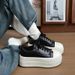 High-end Versatile White Sneakers With Thick Soles Height Increase For Women, 2026 Super Popular New Spring And Autumn_vogvips.com
