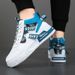 Men's New Autumn White Korean Version Trendy High Top Board Teenagers Casual Sports Trend Shoes For Men_vogvips.com