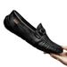 Live Stream Cross-border Plus-size 45 46 47 Popular Genuine Leather Loafers, Slip-on Casual Shoes, Men's Moccasins_vogvips.com