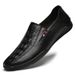 Embossed Crocodile Pattern Soft Sole Foot Loafer Casual Men's Shoes_vogvips.com