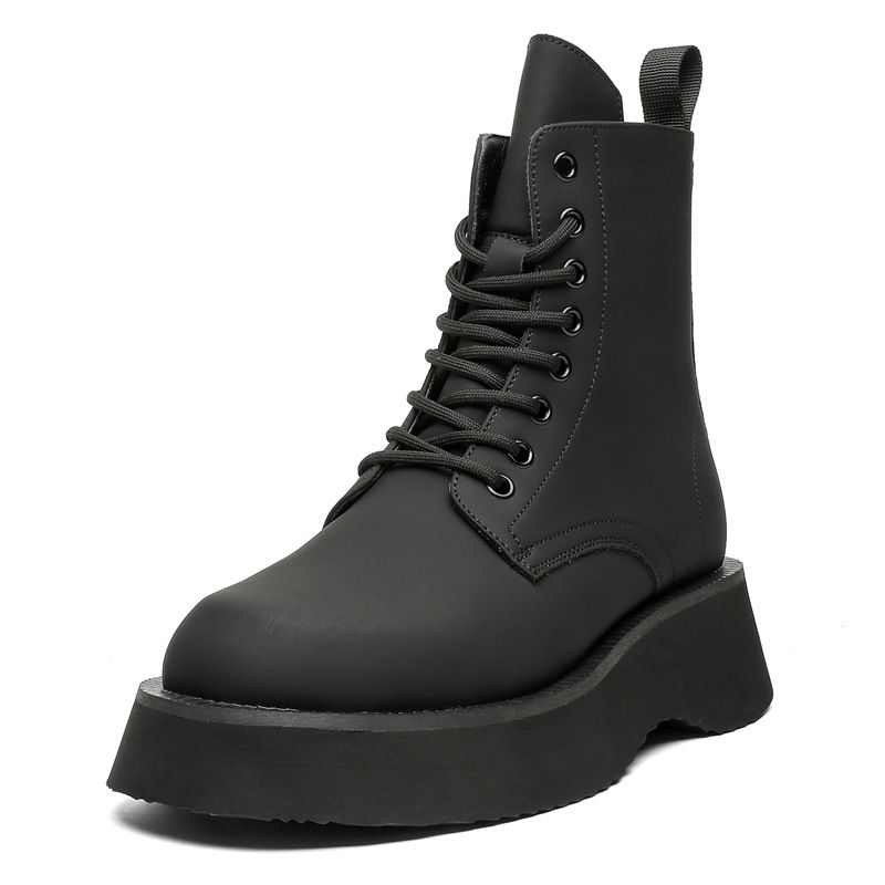 Martin Boots Men's Medium Boots Black Tooling Chelsea Men's Boots_vogvips.com