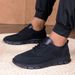 Popular Cross-border Lightweight Lace-up Casual S, Breathable Fly-knit Large-size Men's Sneakers, Men Loafers Mesh_vogvips.com