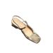 French-style Elegant Closed-toe Sandals For Women, Square Toe Chunky Heel, 2025 Summer New Vintage Versatile High-heeled_vogvips.com