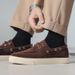 Fashion Casual Handmade Suede Genuine Leather Mens Loafers Moccasins Slip On Men's Flats Male Walking Driving Shoes_vogvips.com