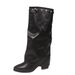 plus Size Pointed Toe Studded Chunky Heel Fashion Long Boots Temperament Personality Versatile Women's Shoes_vogvips.com