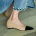 MTX Soft Leather Color Block Sandals Flat Thick Highs French Style 2025 New Shallow Mouth Single Shoes Women Spring Mid_vogvips.com