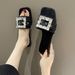 2026 Summer Flat Square-Toed Slip-On Shoes Sexy Fashion Beach Women's Open-Toed One-Strap Sandals_vogvips.com