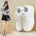 Little White Shoes Female Students Thick-soled Heightening Shoes Sports Board Shoes Casual Street Shoes_vogvips.com