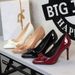 8317-H91 European And American Style Sexy Stiletto Shallow Mouth Pointed Toe High Heels Versatile Bowknot Women's Single_vogvips.com