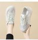 Spring New Purple Double Lace Fashion Versatile Thick Bottom Casual Women's Board Shoes_vogvips.com
