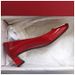 Top Version Buckle Single For Women, Mid Chunky Heel, Patent Leather, Square Toe, Wedding Shoes, Commuting Office OL_vogvips.com