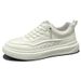 Men's Spring Summer Genuine Leather Breathable White Sneakers Youth Versatile Comfortable Casual Ultra-Light Trendy_vogvips.com