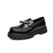 Large Size 2025 New Four Seasons British Style Business Leather Fashion Thick Sole Slip-On Loafers Men's Shoes_vogvips.com