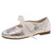 Silver Ballet Style Round Head Inner Height Increase Flat Bottom Light Mouth Single Shoes Women's Summer Versatile French Mary Jane Shoes_vogvips.com