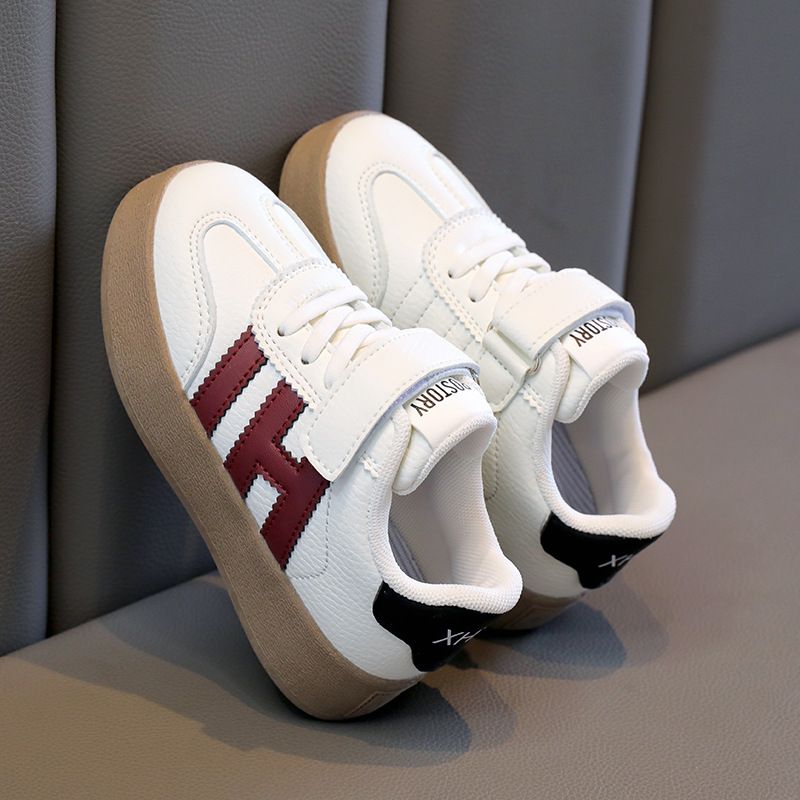 Girls' White Sneakers 2026 Spring Autumn New Fleece-Lined Sports For Older Children And Students Casual Single Shoes_vogvips.com