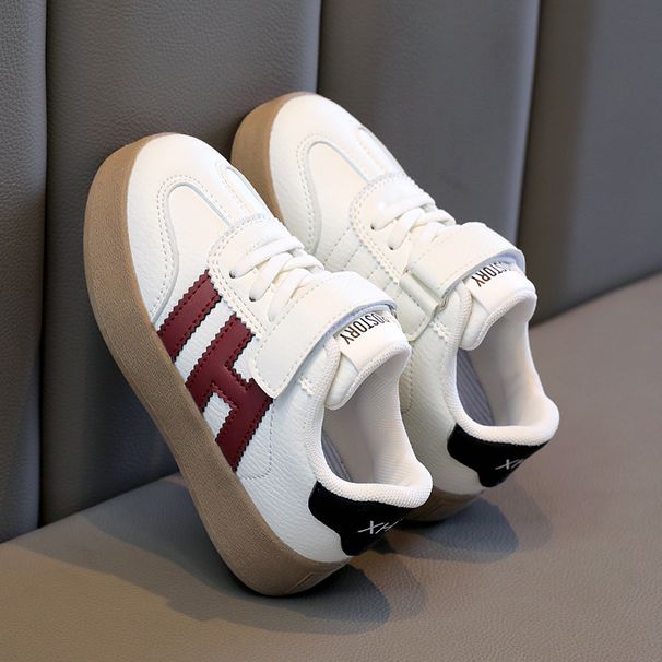 Girls' White Sneakers 2026 Spring Autumn New Fleece-Lined Sports For Older Children And Students Casual Single Shoes_vogvips.com