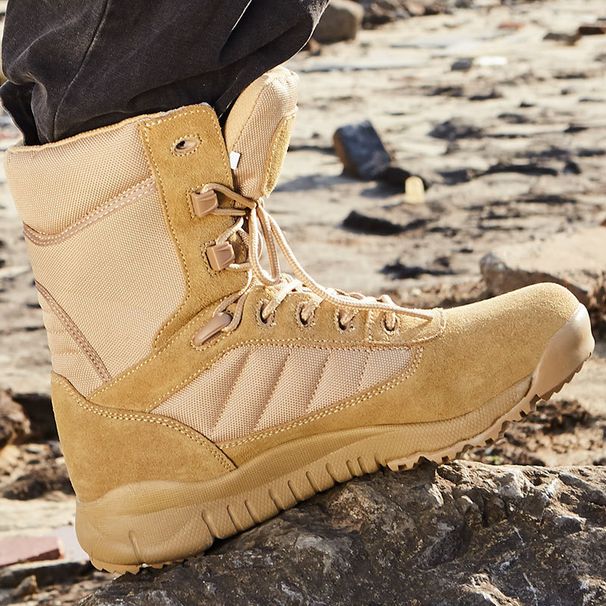 Feihu High-top Breathable Zipper Mountaineering Boots Men's And Women's Travel Hiking Shoes Non-slip Outdoor Wear-resistant Outdoor Boots_vogvips.com