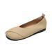 French Bow Square Head Thick Heel Single Shoes Women's Shallow Mouth With Skirt Mary Jane Women's Shoes_vogvips.com
