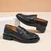 Black Leather New Spring And Autumn Styles, British-style Women's Shoes, Comfortable Loafers For Working Mothers_vogvips.com