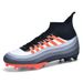 Soccer Mid-High Top Sock Mouth Mesh Fabric Surface Long HG Stud FG Broken Studs Flat Sole TF Sports Shoes_vogvips.com