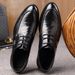 Suitable For All Seasons Men's Leather New Business Formal Casual Spring Autumn Breathable British Korean Style Pointed Toe Groom Wedding Shoes_vogvips.com