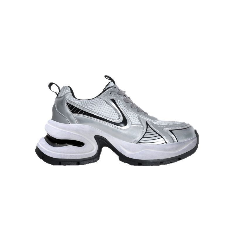 Lusi Same Style ~ Putian Versatile Thick-Soled Dad Shoes For Women 2025 Spring Vintage Worn-In Color Height-Increasing_vogvips.com