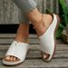 Summer New Style Large Hollow Slope Heel Cool Slippers For Women With Fish Mouth Thick Bottom Women's Sandals_vogvips.com