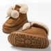 Women's Fashion Winter Boots With Bowknot Detail, Mid-Cuff Fleece Lining, Thick Sole For Height Boost, Non-Slip & Warm Snow Boots_vogvips.com
