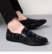 Men's Round Head Shallow Mouth Men's Casual Foot Loafers Work Men's Shoes_vogvips.com