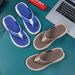 Herringbone For Summer Casual Wear, Trendy Brand Anti Slip Thick Soled EVA Midsole Clip Feet, Beach Men's Sandals And_vogvips.com