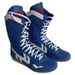 Boxing Shoes, High Top Boots, Fighting And Wrestling Shoes, Men's And Women's Fighting Competition Training Shoes, Red And Blue_vogvips.com