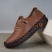 2025 Handmade Stitching Microfiber Leather Mom's Casual Wear Resistant Flat Bottom Single 44 Large Women's Shoes_vogvips.com