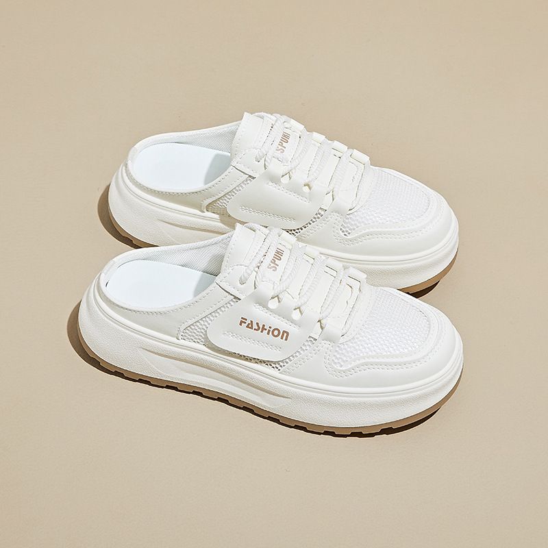 Mesh White Shoes Female Students Breathable Heightening Shoes Casual Street Shoes Board Shoes_vogvips.com
