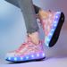 Maishuhu Children's Roller For Girls With Wheels Boys Four-Wheel Youth Glowing Skate Shoes_vogvips.com