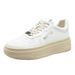 Women's Korean Style Casual Sports Shoes Platform Height Increasing Versatile White Sneakers_vogvips.com