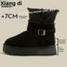 Sheepskin Wool Integrated Snow For Women, Non-Slip, Waterproof, Fleece-Lined, Thickened, Warm, Northeastern Cotton_vogvips.com