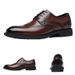 Euro Step 2025 Genuine New Men's Brogue Carved Leather Formal British Business Wedding Bridal Studio Shoes_vogvips.com
