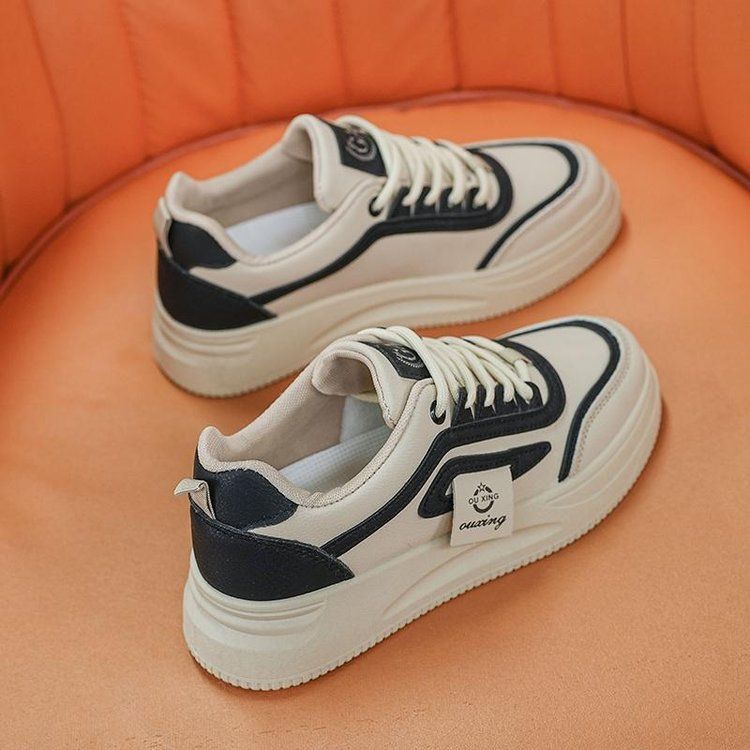 Casual Shoes Women's Height Increase 4cm Soft Sole Sports Shoes Women's Shoes Fashion White Shoes_vogvips.com