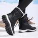Women's Winter Snow Boots With Fleece Lining, Non-Slip TPU Sole, Mid-Calf Height For Warmth And Traction In Cold Weather Fashionable Mid Tube Boots_vogvips.com