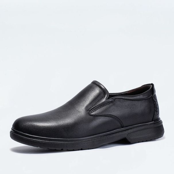 Suitable For All Seasons Men's Autumn Winter New Cowhide Business Casual Shoes Comfortable Genuine Leather Slip-On Formal Loafers_vogvips.com