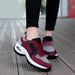 Foreign Trade Women's Thick Sole Korean Style Mom Mesh Breathable Cushion Casual Sports Rocking Shoes_vogvips.com