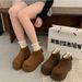 Unique Versatile Height-Increasing Snow Boots For Women, Fleece-Lined Style Short Boots, Winter New_vogvips.com