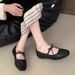 Bowknot Fairy Flats Women's 2026 New Spring Summer Flat Mesh Breathable Shallow Mary Jane Shoes_vogvips.com
