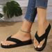 2026 Summ Women's Flip Flop Fashion Outdoor Non-Slip Beach Comfortable Soft Sole Simple Style Flat Shoes Pantuflas_vogvips.com