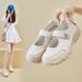 Ins Korean Style New Velcro Dad Shoes For Women 2025 Hollow Summer Student Casual Mesh Breathable XQ-K07_vogvips.com