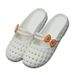 New Summer Style Women's Closed-toe Shoes, Fashionable Cross-border Breathable Soft-soled Non-slip Perforated Slippers_vogvips.com