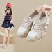 Daddy Shoes Female Student Sports Thick-soled Heightening Shoes Casual Mesh Breathable_vogvips.com