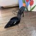 2026 Spring/Summer New Black Patent Leather Closed-Toe Shallow High Heel Women's Stiletto Sandals With Cross Straps_vogvips.com